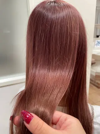 ロング カラー lee甲子園 momokaのヘアスタイル