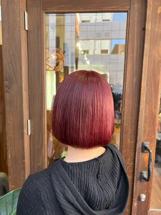 ミディアム カラー 髙木 優人のヘアスタイル