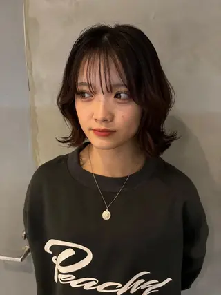 ミディアム Yuuka/ w colorのヘアスタイル