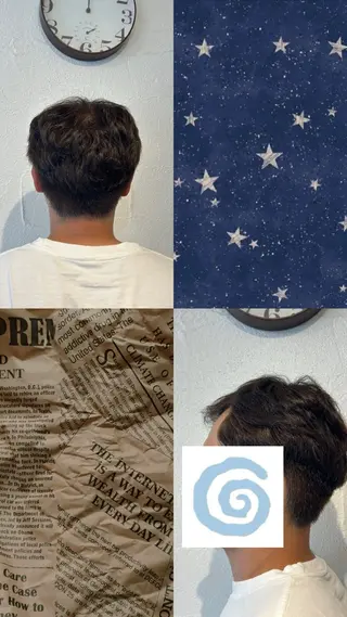 ショート カラー メンズ 半澤 亜実🪐/縮毛矯正のヘアスタイル