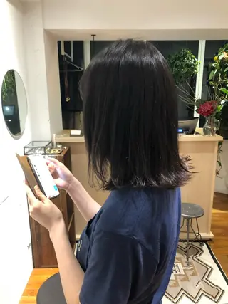 ミディアム カラー 🟩くすみカラー/ボ ブ/ショート/大司のヘアスタイル