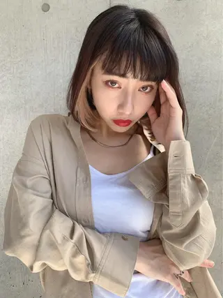 ミディアム カラー 🩰透明感カラー♡ UTA🩰のヘアスタイル