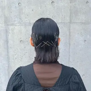 ショート ヘアアレンジ ブリーチなしカラー 🥣髪質改善/はなえのヘアスタイル