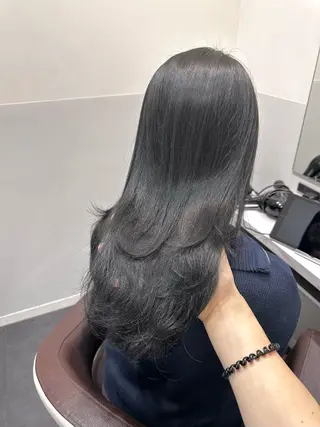 ロング カラー 矢野 晃平のヘアスタイル