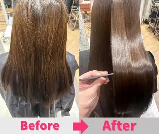 ロング 💎ReFaで作る 髪質改善💎のヘアスタイル