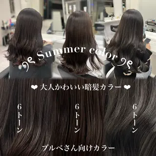 ロング カラー ヘアアレンジ 巻きラク♡レイヤー 🦢こころのヘアスタイル