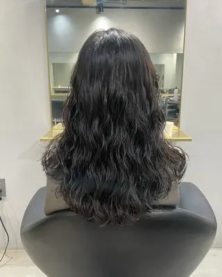 ロング パーマ 【表参道】Ruri デジタルパーマのヘアスタイル