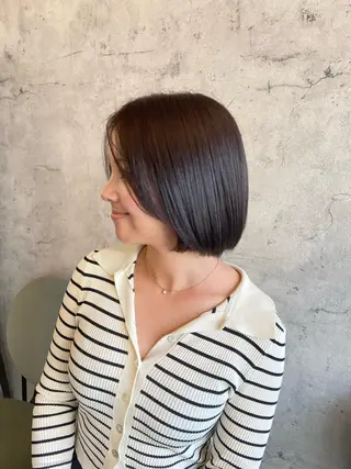 ミディアム ひばりカット🌈石井 里佳のヘアスタイル