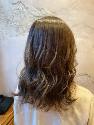 セミロング 韓国風ヘア✻透明感 カラー✻yukaのヘアスタイル
