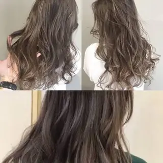ロング カラー パーマ ヘアアレンジ 【公式】amble luxe池袋東口🩷のヘアスタイル