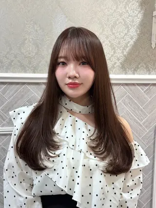 ロング レイヤー/顔周り /ボブ/銀座/サラのヘアスタイル