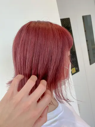 ミディアム カラー 韓国風・ブリーチなし ・あり後藤 一斗店長のヘアスタイル