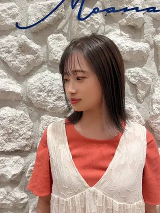 ミディアム カラー Yuzuha .のヘアスタイル