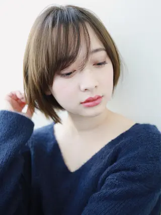 ショート アンブレラカラー💫 フェイスフレーミングのヘアスタイル