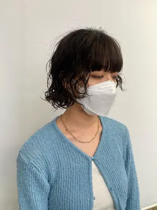ショート パーマ 早瀬裕之 パーマのヘアスタイル