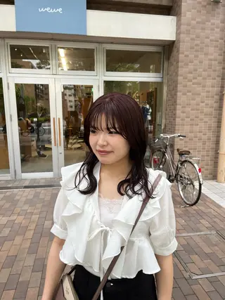 カラー 瑠己杏 :ボブ/ ハイトーンワンカラーのヘアスタイル