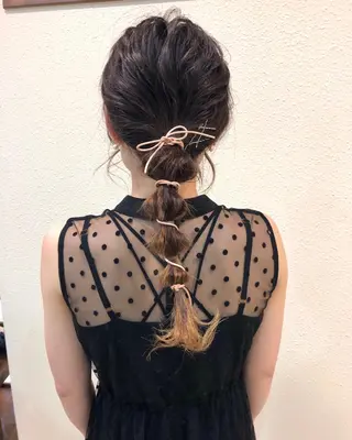 ロング 中川 茜里のヘアスタイル