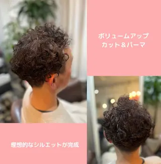 パーマ メンズ 薄毛専門 メンズカットREEのヘアスタイル
