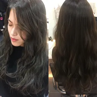 ロング カラー 早川 真幸のヘアスタイル