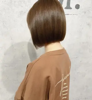 ショート カラー ボブ　ショート 特化 迫田紘史のヘアスタイル
