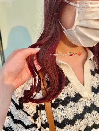 セミロング カラー ヘアアレンジ LiTA 友田未来のヘアスタイル