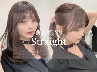 ミディアム 韓国レイヤー🇰🇷 美髪縮毛矯正🫧拓海のヘアスタイル