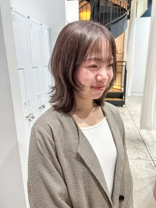 ミディアム カラー ヘアアレンジ yuka .のヘアスタイル