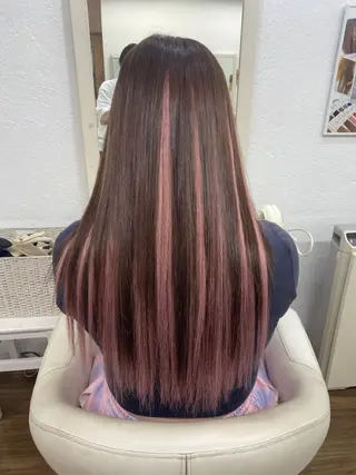 ロング カラー GLOSS 心斎橋 山上のヘアスタイル