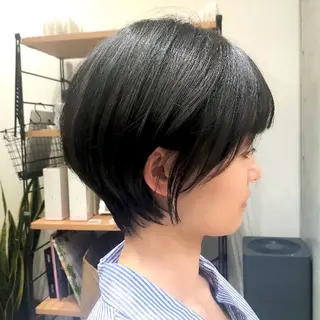 ショート カラー ヘアアレンジ/柔らか 艶カラー/AKARIのヘアスタイル