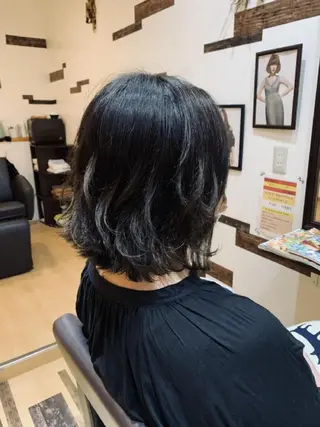 ミディアム カラー サトウ シューイチのヘアスタイル