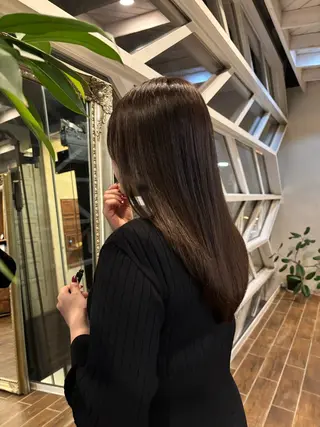 ロング 角田 桃香のヘアスタイル