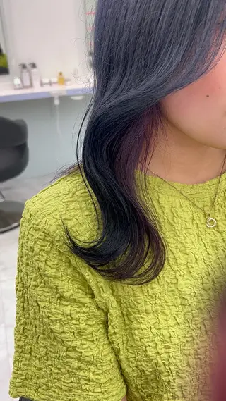 セミロング カラー ヘアアレンジ ブリーチなしの達人 🌈KAITOのヘアスタイル