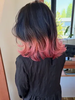 ミディアム カラー 田室 和幸のヘアスタイル