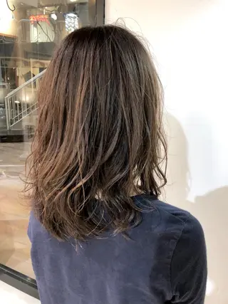 セミロング カラー 松村 崇弘のヘアスタイル