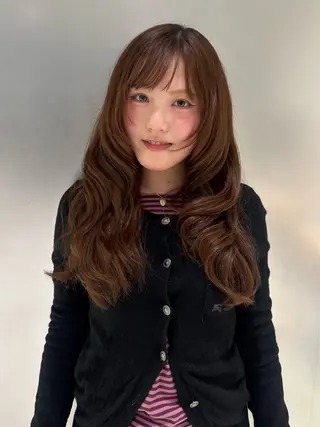 セミロング カラー ヘアアレンジ ハイトーン/ miyu🧚🏻のマツエク・マツパデザイン