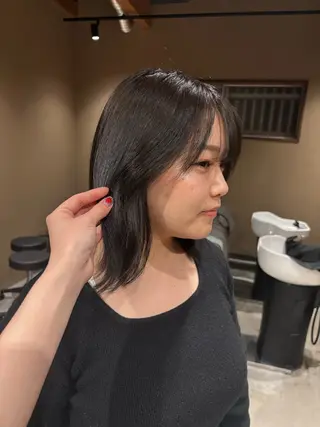 ミディアム 中津/トレンドカラー /美馬本紅亜のヘアスタイル