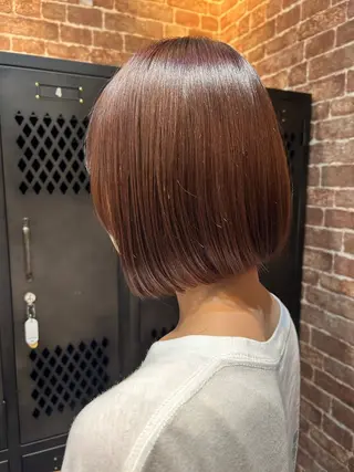 ミディアム カラー 久木原 ゆりのヘアスタイル