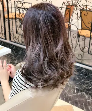 セミロング カラー Ash川越店／ 松本　亮二のヘアスタイル