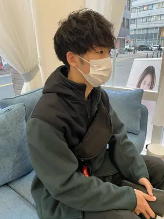 パーマ メンズ 山本 銘子のヘアスタイル