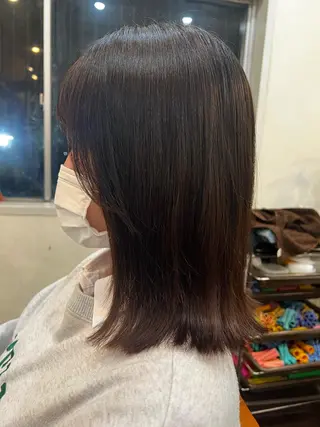 ミディアム chakura めいのヘアスタイル
