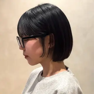 ショート カラー 原宿/韓国ボブ /くびれボブ/優希のヘアスタイル