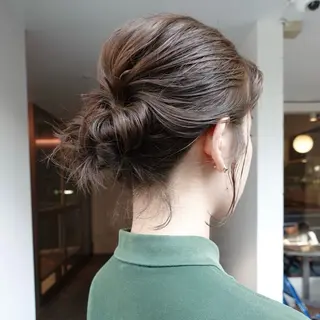 ミディアム カラー ヘアアレンジ 🌐サトウ リョウ🌐のヘアスタイル