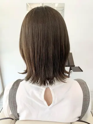 カラー 垢抜け 雰囲気アップ ふにゅう ののかのヘアスタイル