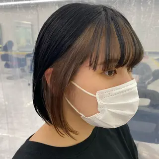 ショート カラー ヘアアレンジ mai🍑暖色カラー /レイヤー💖のヘアスタイル