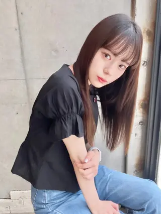 ロング カラー ✨縮毛矯正/髪質改善 錦糸町/松坂拓馬のヘアスタイル