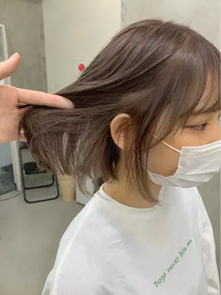 ショート カラー 🌿似合わせ透明感 カラー松本朋幸🌿のヘアスタイル