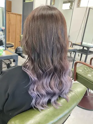 セミロング カラー SHAFT Ieiriのヘアスタイル