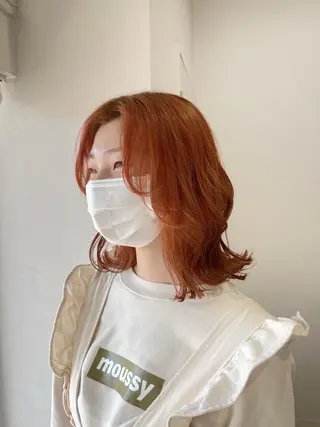 ミディアム 富永 美玖のヘアスタイル
