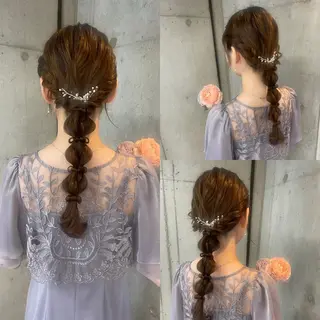 ロング ヘアアレンジ 美髪× ヘアセット✨Araiのヘアスタイル