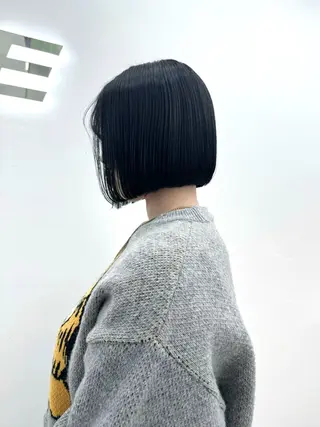 ショート カラー ヘアアレンジ 縮毛矯正🤍 盛れるボブ/ひかりのヘアスタイル